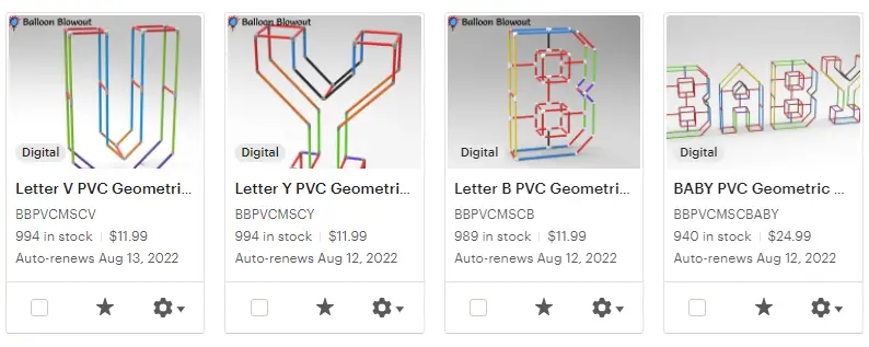 DIY Geometric Balloon Numbers and Letters [with pictures]